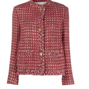 NEW Valentino Garavani Red Tweed blazer size 42